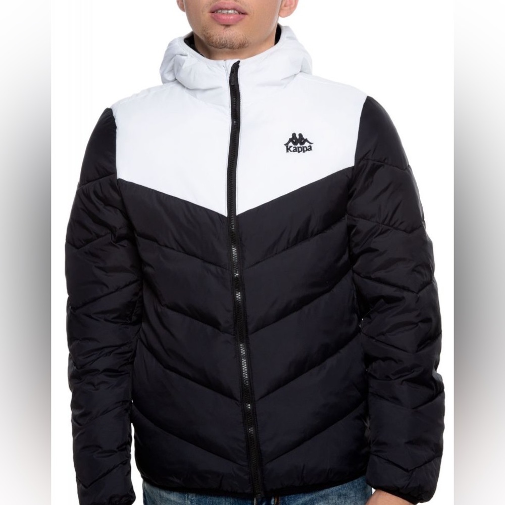 Kappa Men's Black 222 Banda Amarit Puffer Jacket Large